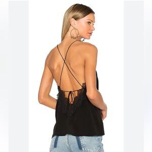 Cami NYC The Becca Black Lace Detail Camisole Tank Size